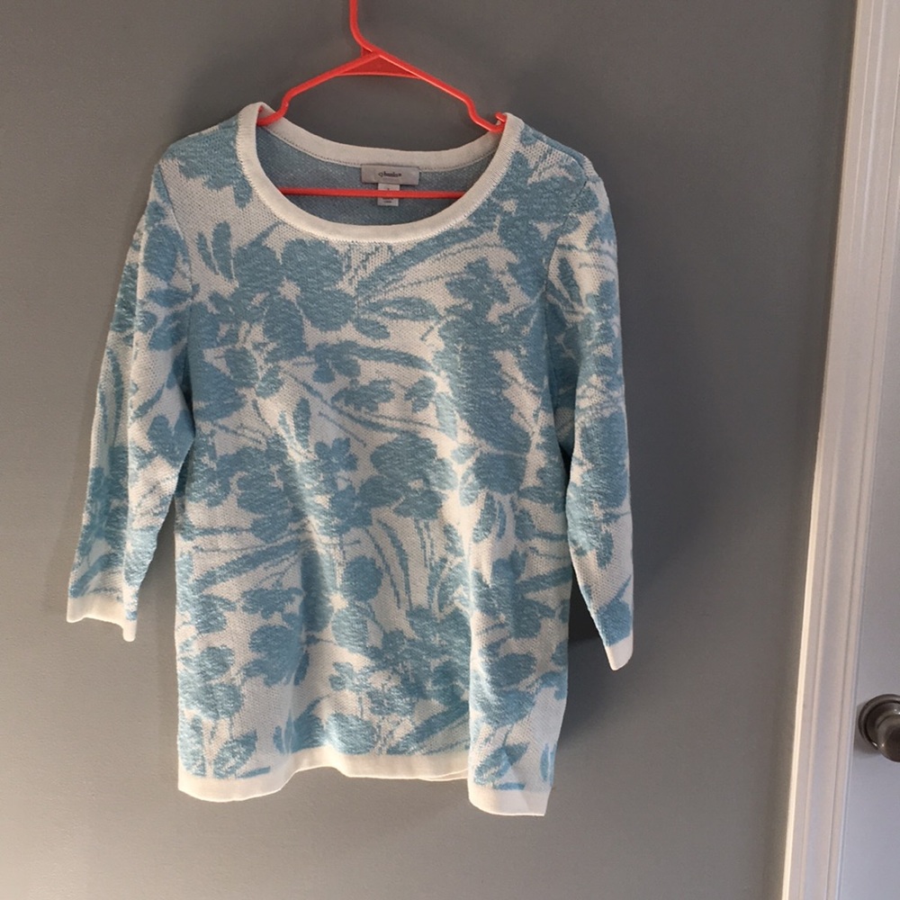 CJ banks flower sweater